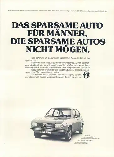 Alfa-Romeo-Alfasud-1974-Reklame-Werbung-vintage print ad-Vintage Publicidad