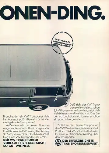 VW-Transporter-1975-VI-Reklame-Werbung-genuineAdvertising-nl-Versandhandel