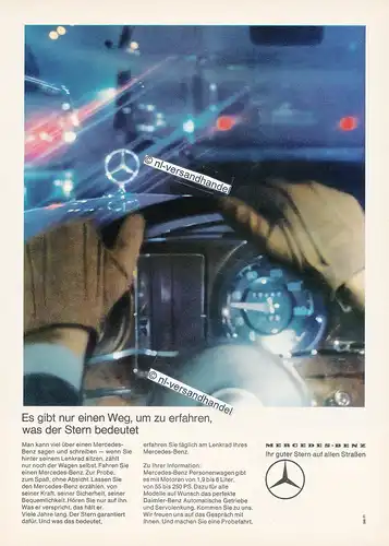 Mercedes-Benz-1965-02-Reklame-Werbung-genuine Advertising- nl-Versandhandel