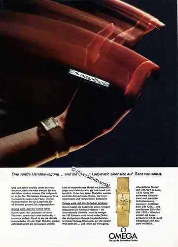 Omega-LadyMatic-1966-Reklame-Werbung-genuine Advertising-nl-Versandhandel
