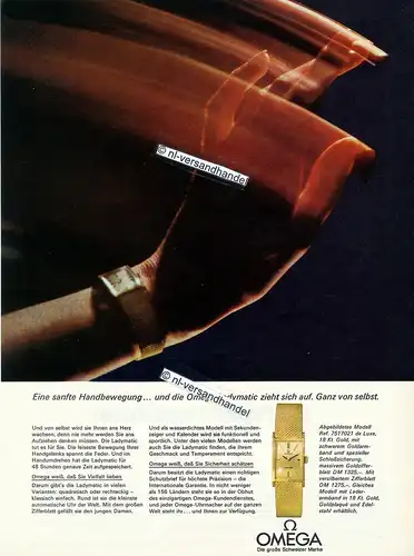 Omega-Ladymatic-1966-Reklame-Werbung-genuine Advertising-nl-Versandhandel