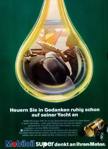 MOBILOIL-SUPER-1971-Reklame-Werbung-genuine Advert-La publicité-nl-Versandhandel