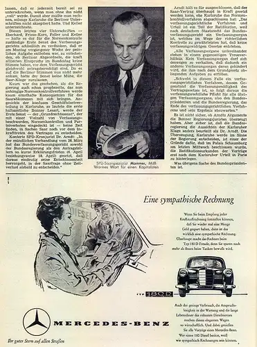 Mercedes-180D-1955-Reklame-Werbung-genuine Advert-La publicité-nl-Versandhandel