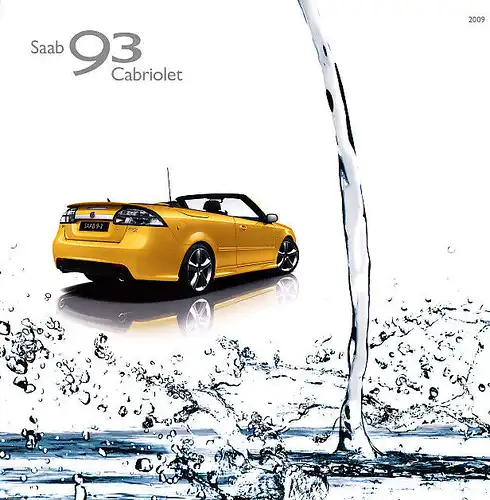 Saab - 93 - Cabriolet  - Prospekt - 07/08 - Deutsch  - nl-Versandhandel