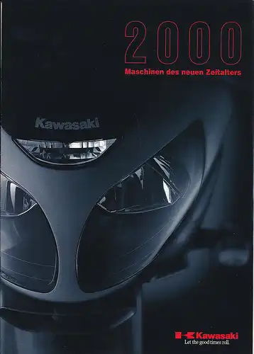 Kawasaki - Gesamtprogramm 2000 - Prospekt  - Deutsch - 09/99 - nl-Versandhandel