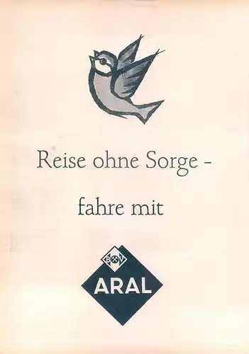 Aral-1959-Benzin-II-Reklame-Werbung-vintage petrol print ad-Vintage Publicidad