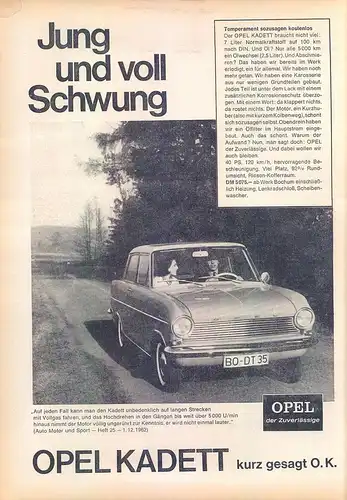 Opel-Kadett-1963-V-Reklame-Werbung-genuineAdvertising-nl-Versandhandel