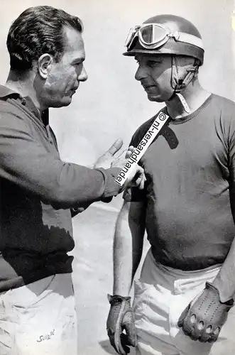 Kunstdruck - Ascari-Ferrari -Jean Behra - Juan Manuel Fangio - nl-Versandhandel 