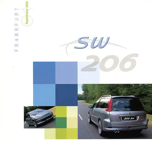 Peugeot - 206  SW -  Prospekt -  09/01 -  english -  nl-Versandhandel