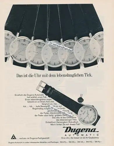 Dugena-Automatic-02-1967-Reklame-Werbung-genuine Advertising- nl-Versandhandel 