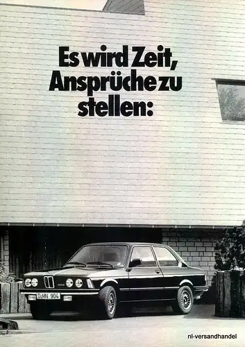 BMW-320-1981-Reklame-Werbung-genuine Ad-La publicité-nl-Versandhandel