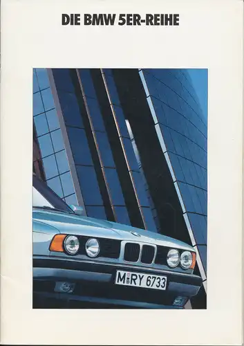 BMW - 5er - E34 - Prospekt - 1990 - Deutsch - nl-Versandhandel