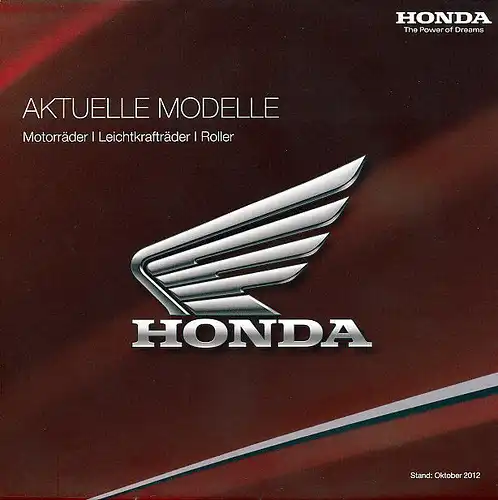 Honda - Modell-Programm - 2012 - Deutsch - nl-Versandhandel