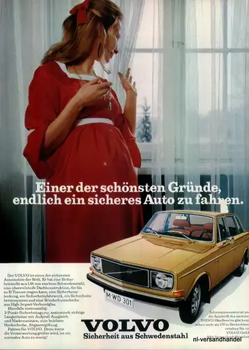 VOLVO-GRÜNDE-1971-Reklame-Werbung-genuine Advert-La publicité-nl-Versandhandel