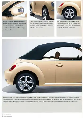 Volkswagen -  Beetle Cabriolet  - Prospekt - 11/09 - Deutsch - nl-Versandhandel