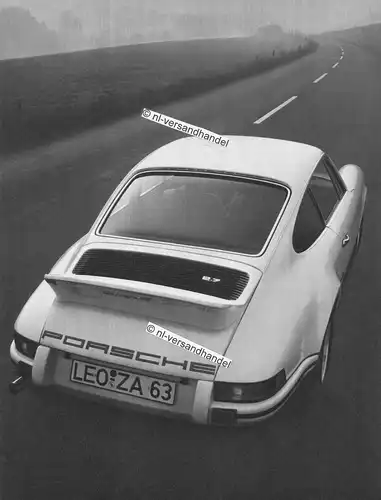 Porsche-CARRERA-RS-1972-Reklame-Werbung-genuine Advertising- nl-Versandhandel
