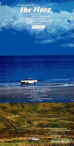 FIAT-124-SPORT-1968-Reklame-Werbung-genuine Advert-La publicité