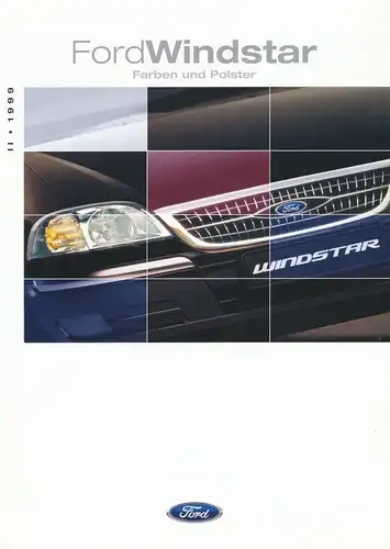 Ford - Windstar - Farben - Polster  - 11/1999 - Deutsch - nl-Versandhandel