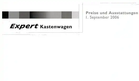 Peugeot - Expert - Kastenwagen - Preisliste - 09/06 - Deutsch - nl-Versandhandel