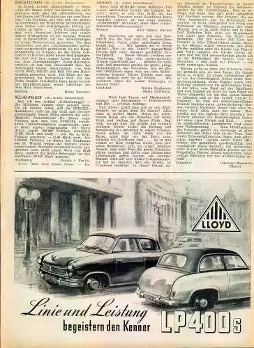 Lloyd-LP400-1954-Reklame-Werbung-genuine Advert-La publicité-nl-Versandhandel