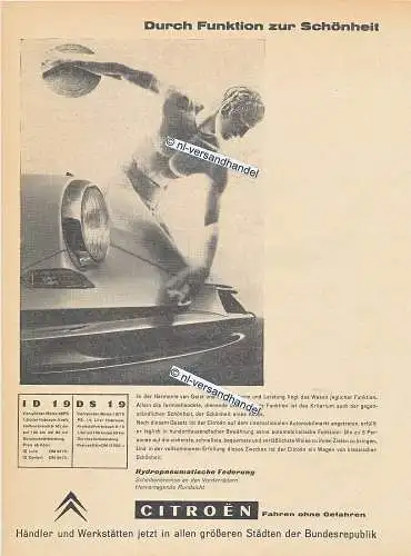 Citroen-DS19-1960-Reklame-Werbung-genuine Advertising -nl-Versandhandel 