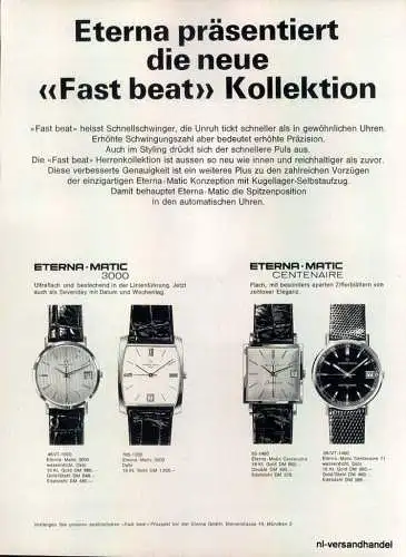 Eterna-Centenaire-Reklame-Werbung-genuine Advert-La publicité-nl-Versandhandel