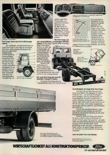 FORD-CARGO-1981-Reklame-Werbung-genuine Ad-La publicité-nl-Versandhandel