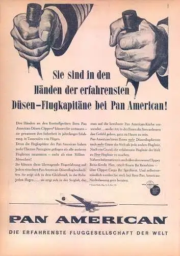PanAmerican-Airline-1960-Reklame-Werbung-vintage print ad-Publicidad 