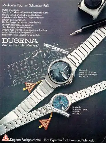 Dugena-Automatic-1976-Reklame-Werbung-genuine Advertising- 