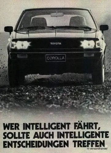 TOYOTA-COROLLA-5-1981-Reklame-Werbung-genuine Ad-La publicité-nl-Versandhandel