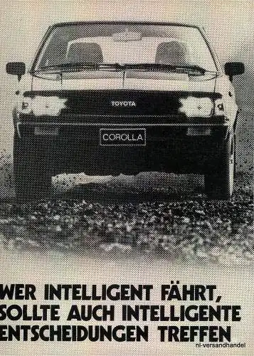 TOYOTA-COROLLA-3-1981-Reklame-Werbung-genuine Ad-La publicité-nl-Versandhandel