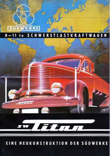 Krupp - Südwerke  - Titan - Prospekt - 1951 -  Deutsch - nl-Versandhandel