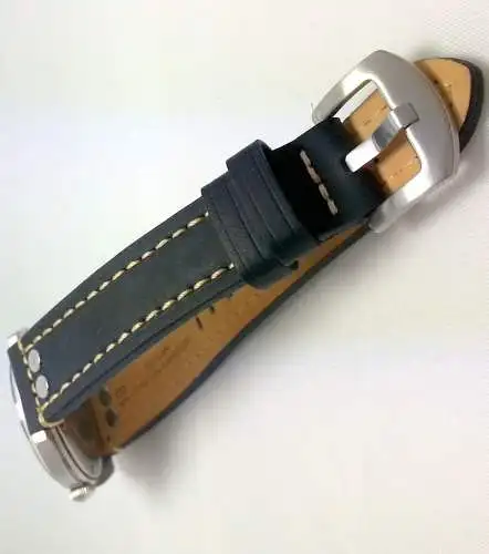 UHRENARMBAND ECHTLEDER IM VINTAGE LOOK FÜR FLIEGERUHREN 18mm-20mm-22mm-24mm