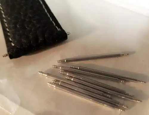 SORTIMENT Edelstahl-Federstege,16mm-18mm-20mm- Je 4 Stück Edelstahl-Federstifte