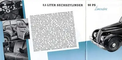 BMW - 2 Liter - 3,5 Liter   -  Prospekt  - 1939  - Deutsch - nl-Versandhandel