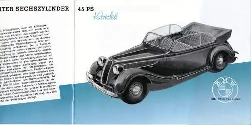 BMW - 2 Liter - 3,5 Liter   -  Prospekt  - 1939  - Deutsch - nl-Versandhandel