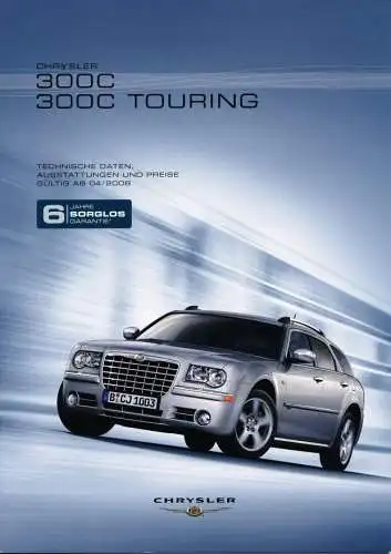 Chrysler - 300 C - 300 CTouring - Preise  - 04/08 - Deutsch - nl-Versandhandel
