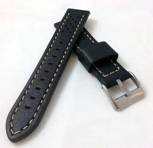 UHRENARMBAND RINDLEDER RALLYE-LOOK-20mm-22mm-RALLY WATCH BAND