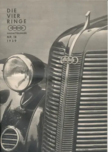 Auto Union - Hausmitteilungen  -  Nr.18 - 1939  - Deutsch - nl-Versandhandel