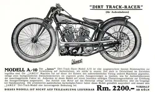 James - Motorrad-Programm - Prospekt - 1929 -  Deutsch -  nl-Versandhandel