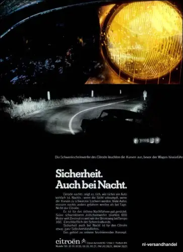 CITROEN-DS21-N-1968-Reklame-Werbung-genuine Advert-La publicité-nl-Versandhandel