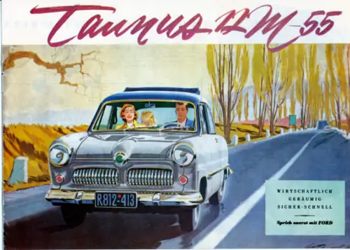 Ford - Taunus - 12 M-55 - Prospekt  - 1955 - Deutsch - nl-Versandhandel