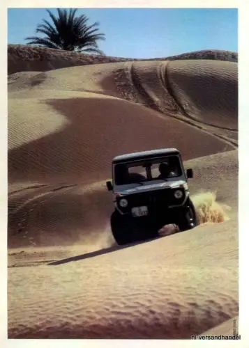 MERCEDES BENZ-G-WÜSTE-´81-Reklame-Werbung-genuine Advert-La publicité-nl-Versand
