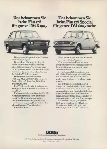 Fiat-128-1974-I-Reklame-Werbung-vintage print ad-Vintage Publicidad