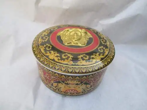 Deckeldose von Rosenthal, Versace , Medusa rot 