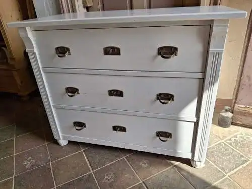 Vintage Jugendstil Kommode, weiß , shabby chic , wohnfertig 