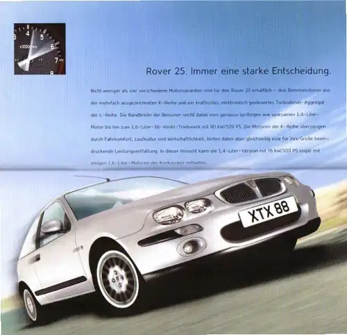 Prospekt Rover 25 (von 2001)