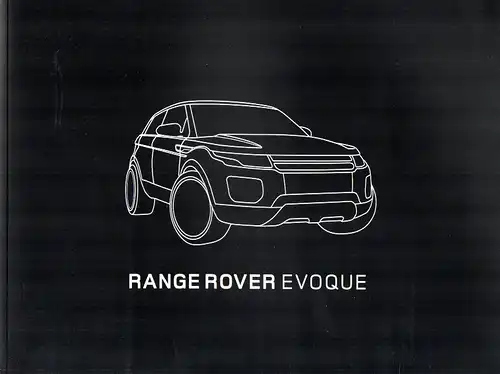 Prospekt + Preisliste Landrover "Range Rover Evoque" (Land Rover) von 2011/12