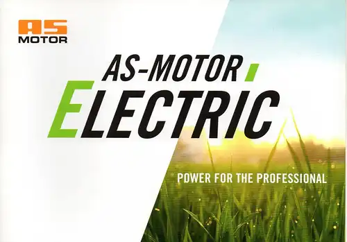 Prospekt / Katalog AS- Motor " Electric "