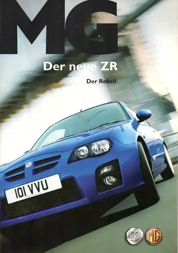 Prospekt MG " Der neue ZR " von 2004
